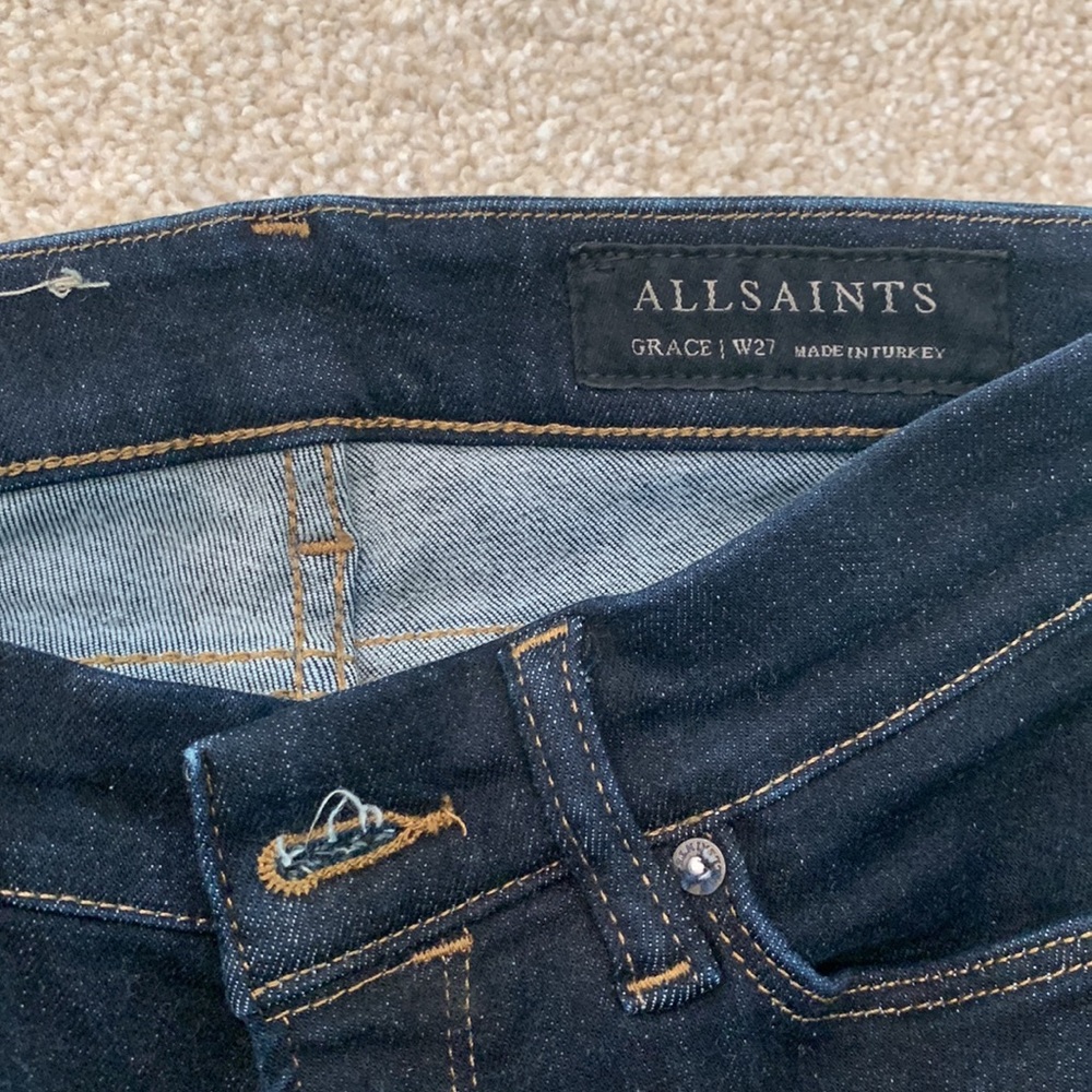 All Saints womens ‘grace’ denim size 27 (high waisted)